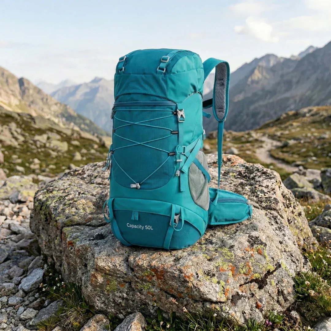 Sac de Randonnée 50L Étanche et Robuste RandoCamp