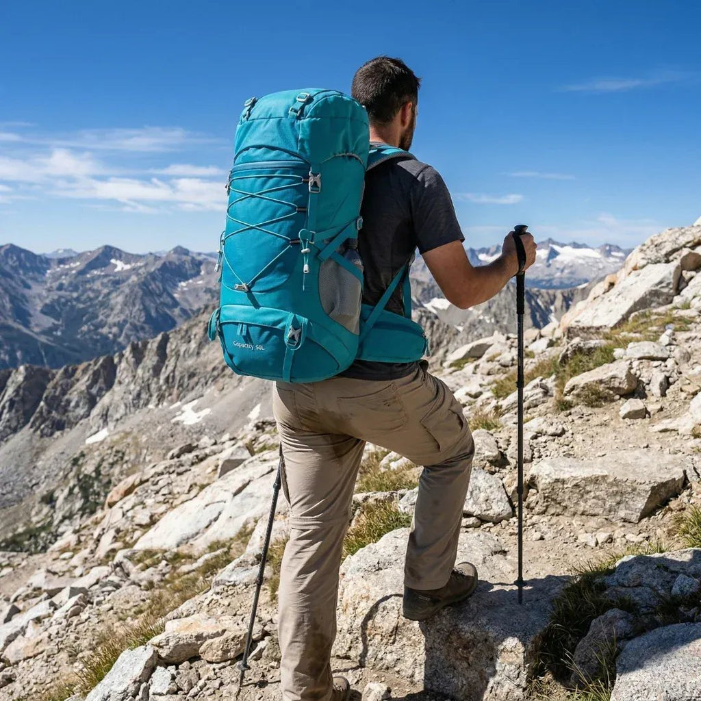 Sac de Randonnée 50L Étanche et Robuste RandoCamp