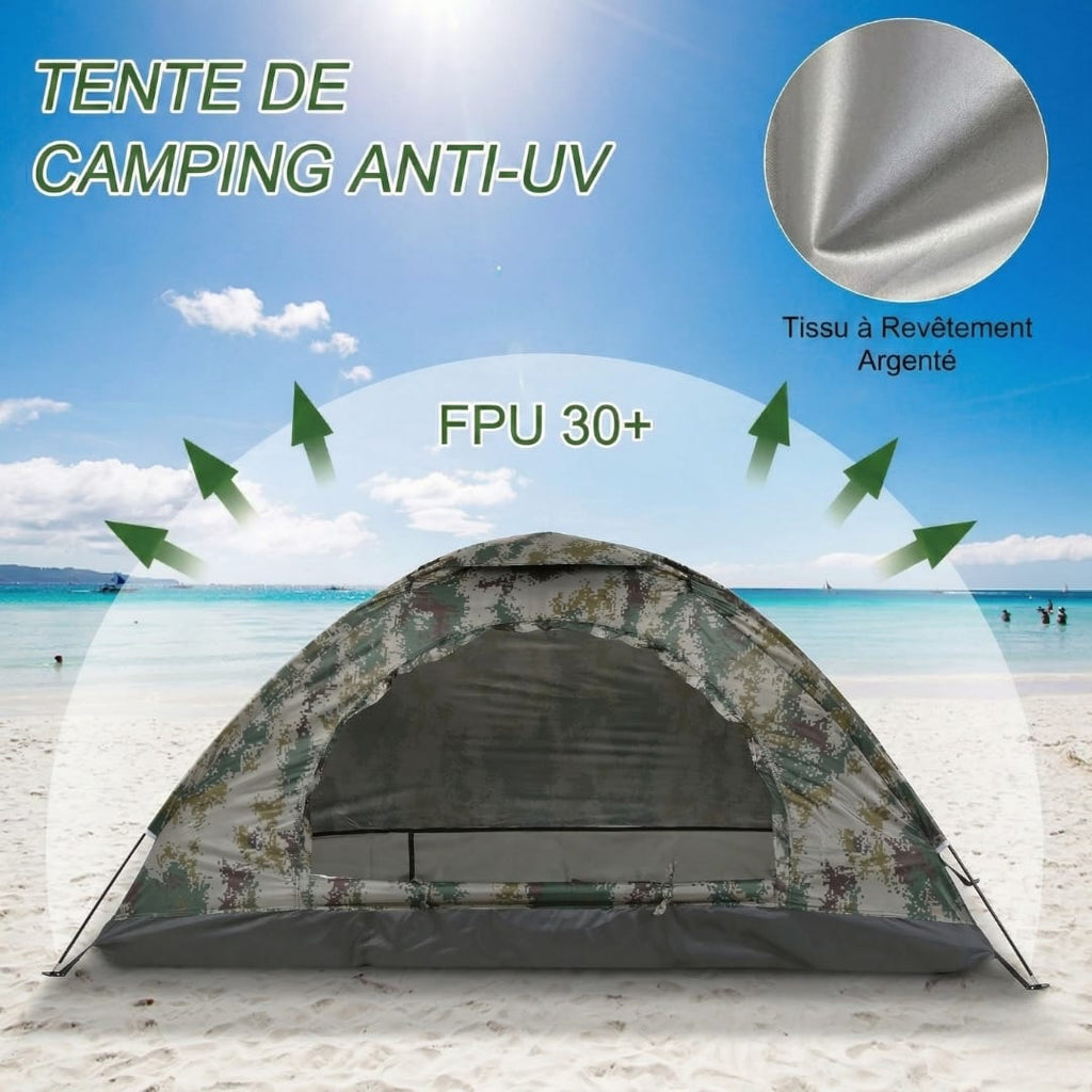 Tente Camping 1 Place Été Ultra-Légère RandoCamp